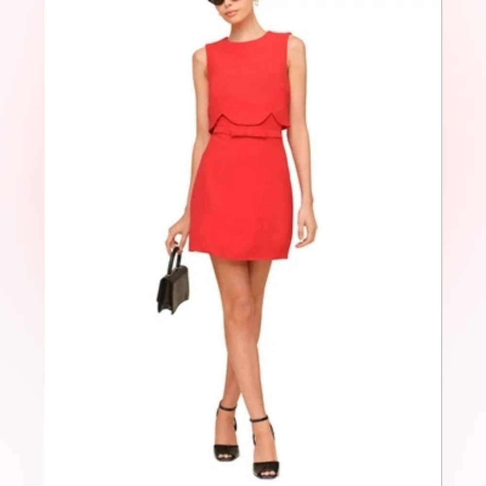 Avec Les Filles Red Mini Dress